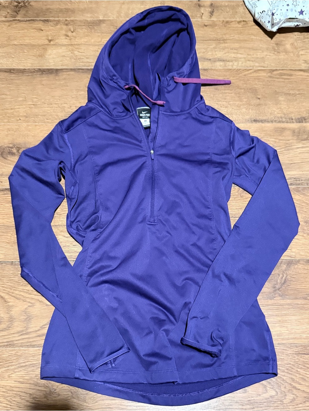 Nike Women’s Purple Half-Zip Hooded Performance Pullover
